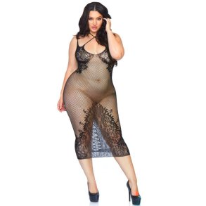 Leg Avenue strappy halterneck dress 1X-2X