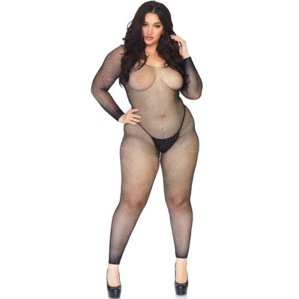Leg Avenue crystal net body stocking 1X/2X