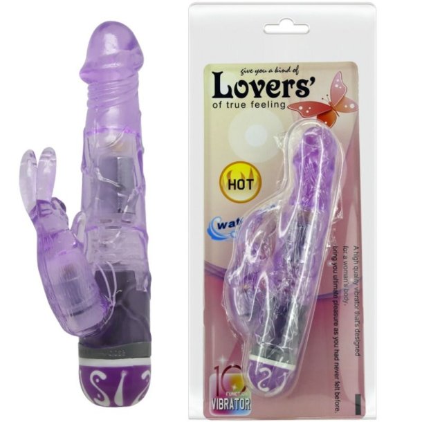 Baile vibratorer multispeed kaninvibrator lilla