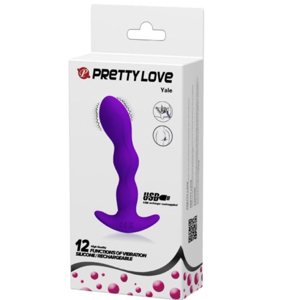 Pretty Love anal massager 12 fungerer vibrationer lilla
