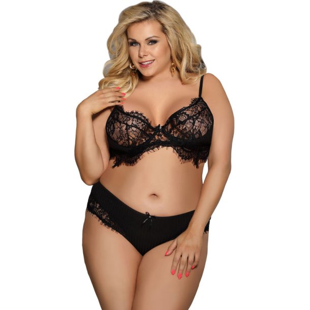 Subblime frynset 2-pieces s�t queen plus