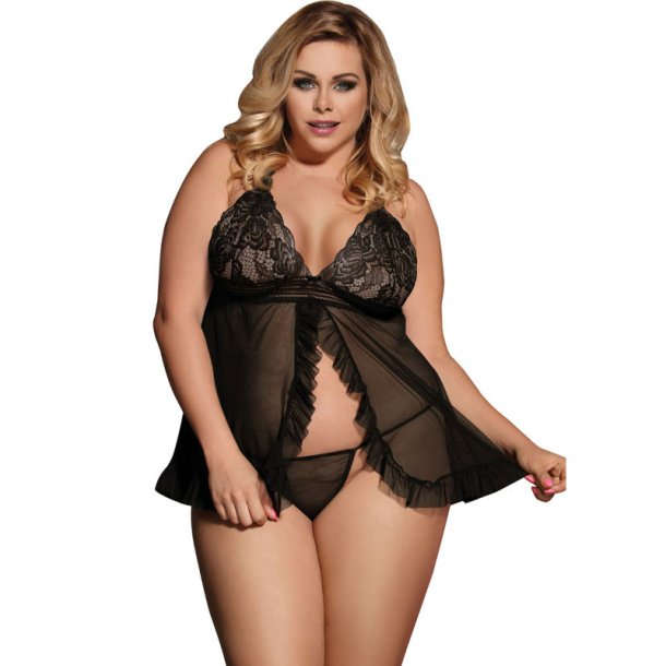 Subblime open babydoll sort queen plus