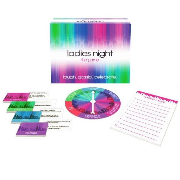Ladies night the game - kort og spinner
