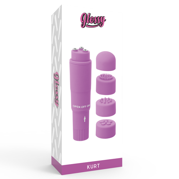 Glossy Kurt pocket massager lilla