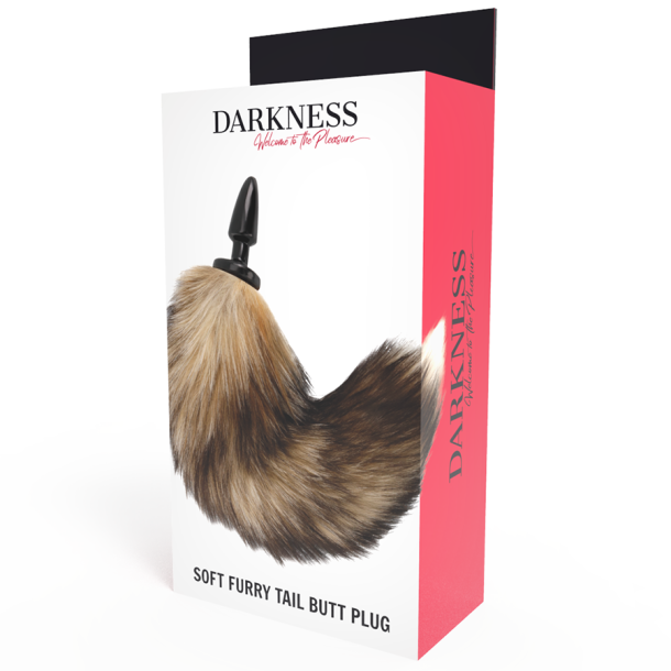 Darkness naturlig rumpe plug silikone sort 10 cm