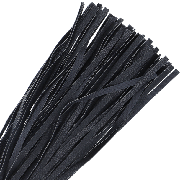 Darkness sort flogger 42 cm l�der
