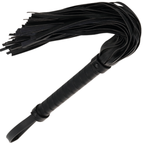 Darkness sort flogger 42 cm l�der