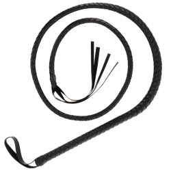 Darkness sort lang pisk 210 cm