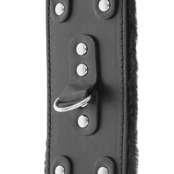 Darkness h�ndled restraints sort med pels