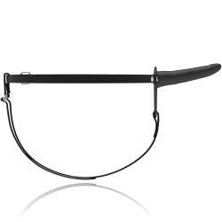 Fetish Submissive silikone strap-on sort 15 cm