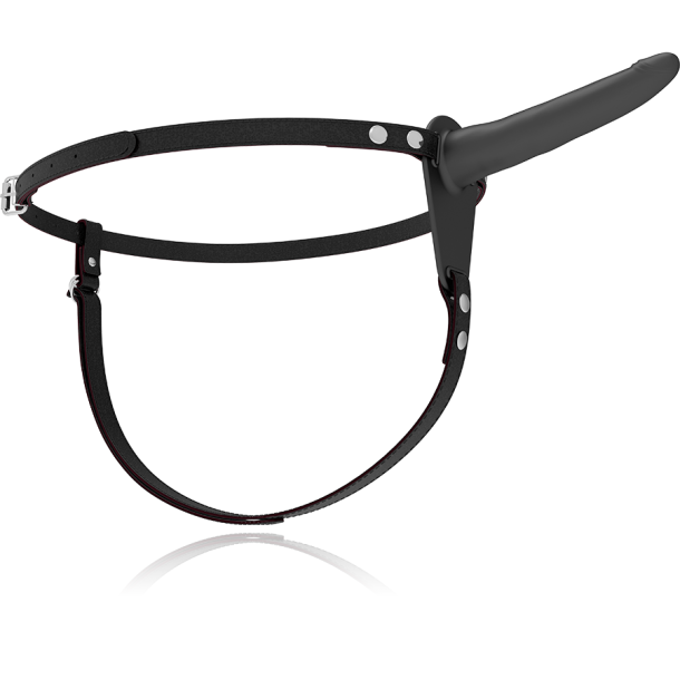 Fetish Submissive silikone strap-on sort 15 cm