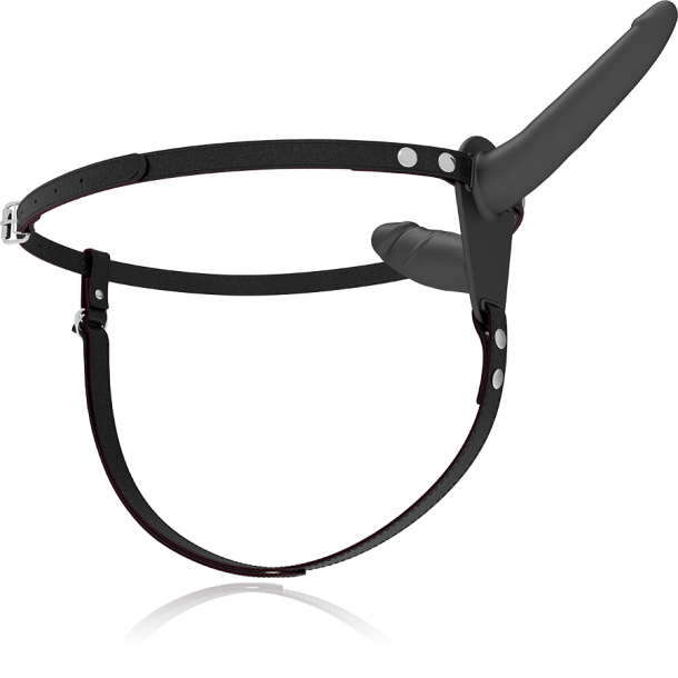 Fetish Submissive dobbelt penetrix strap-on sort op