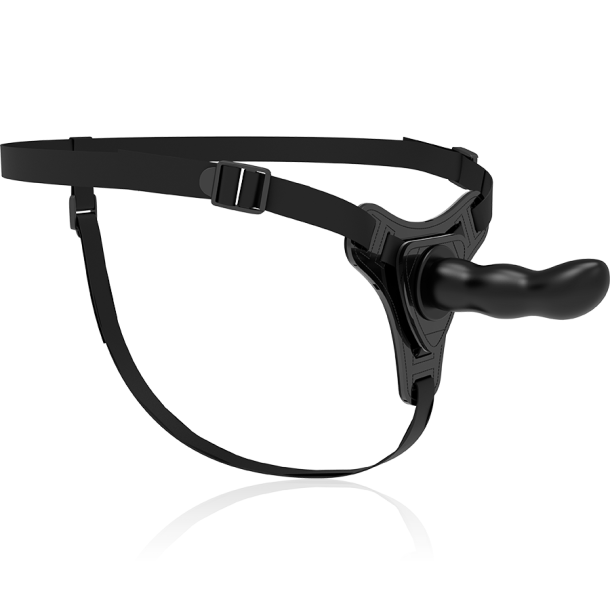 Fetish Submissive silikone strap-on sort 16 cm G-spot