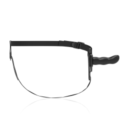 Fetish Submissive silikone strap-on sort 16 cm G-spot