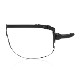 Fetish Submissive silikone strap-on sort 16 cm realistisk