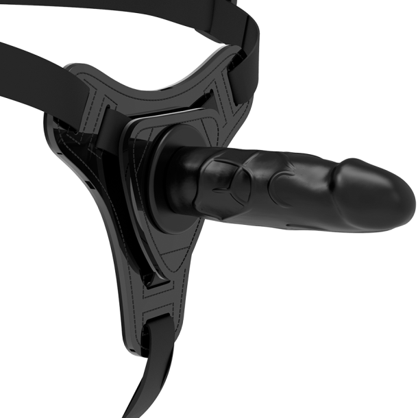 Fetish Submissive silikone strap -on realistisk sort 15 cm