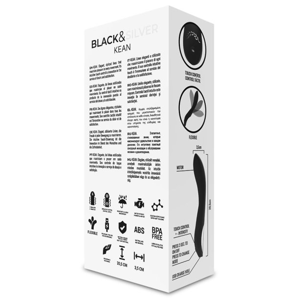 Black &amp; Silver kean vibrator touch control