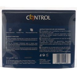 Control massage gel 3 stk 50 ml
