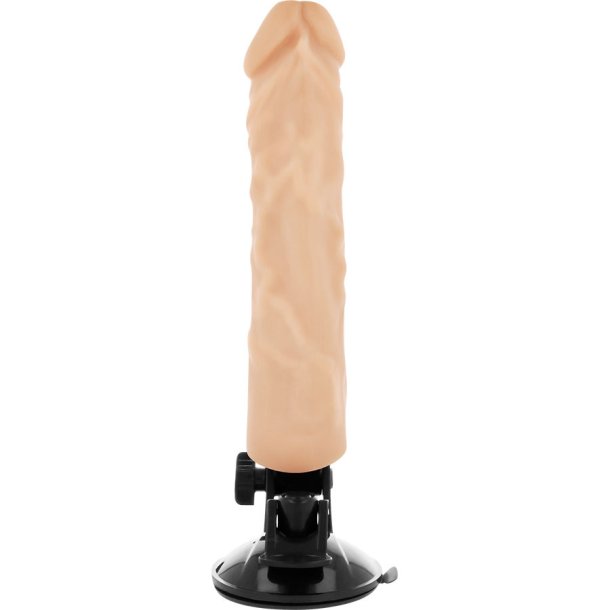 Basecock realistisk vibrator m. remote lys 21cm