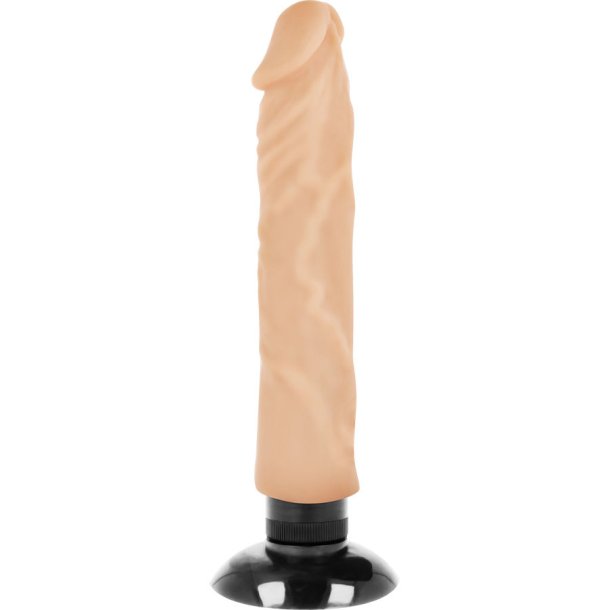 Basecock realistisk vibrator 2-1 lys 20cm