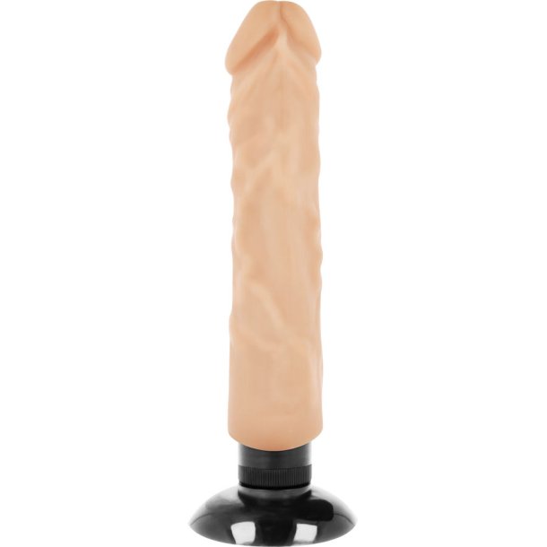 Basecock realistisk vibrator 2-1 lys 20cm