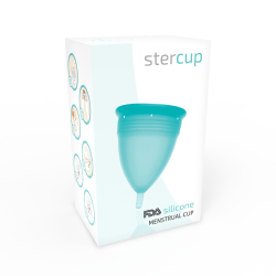 Stercup menstruationskop aquamarine silikone str. L