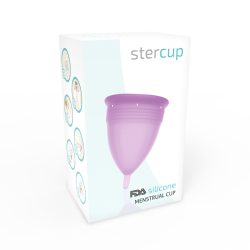 Stercup menstruationskop lilla silikone str. L