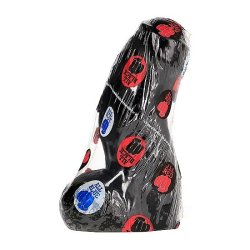 All Black realistiske dong 17cm