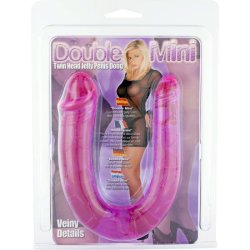 Seven Creations dobbelt mini dobbelthoved gel&eacute; dong