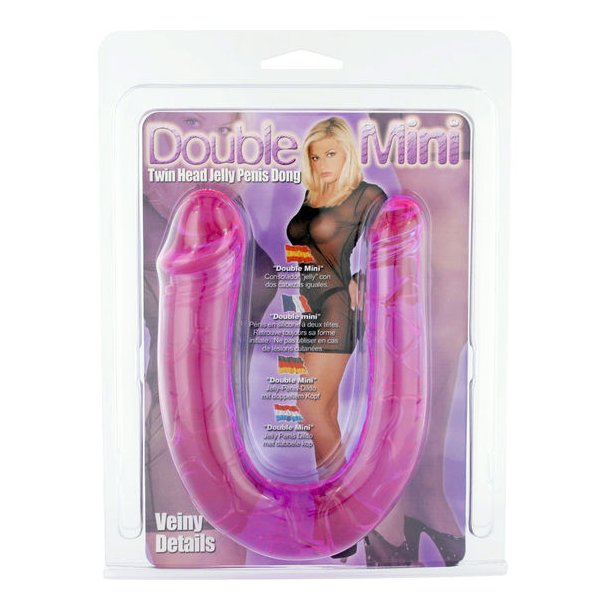 Seven Creations dobbelt mini dobbelthoved gel&eacute; dong