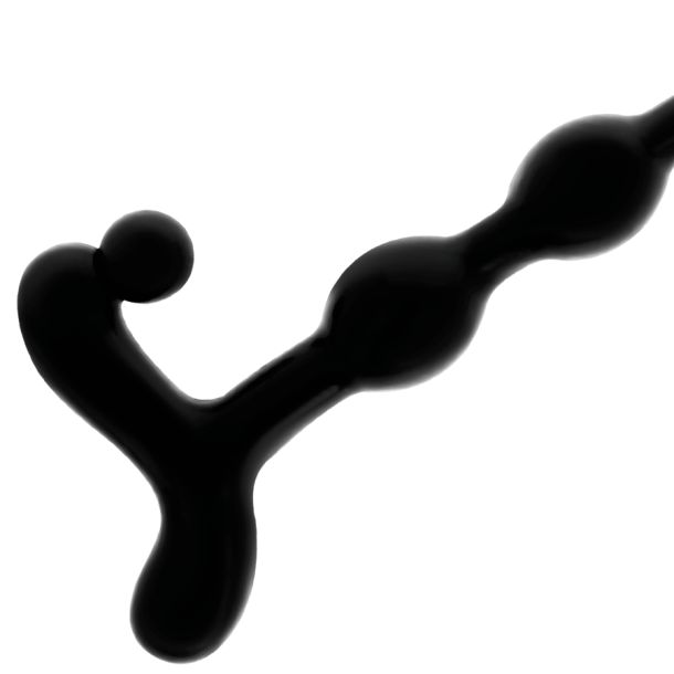 Addicted Toys analkugler 22 cm sort