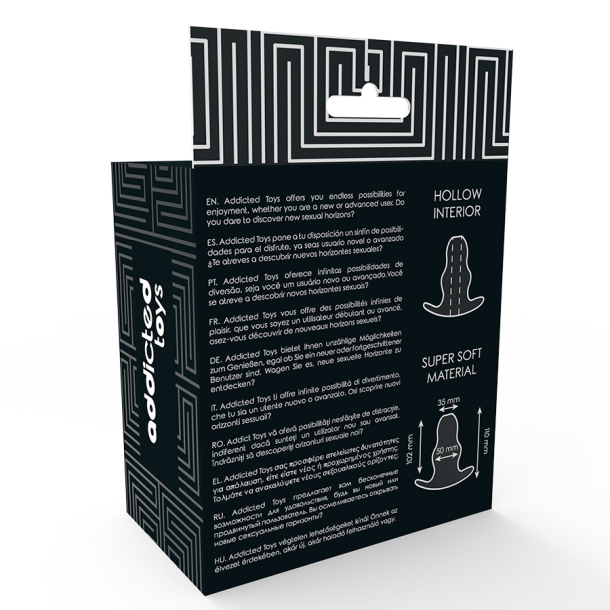 Addicted Toys medium anal dilator 11 cm transparent