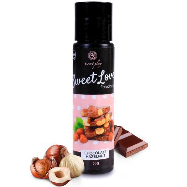 Secretplay gel sweet love chokolade med hasseln�d 60ml