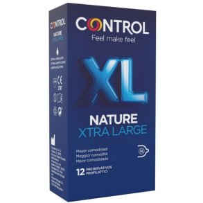 Control adapt natur XL 12 stk kondomer