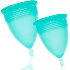 Stercup menstruationskopper aquamarine str. S + L 