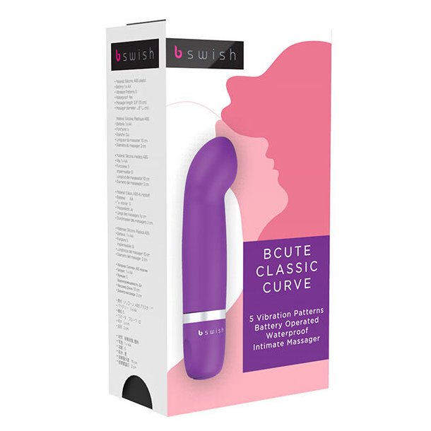 Bcute klassisk kurve lilla B swish