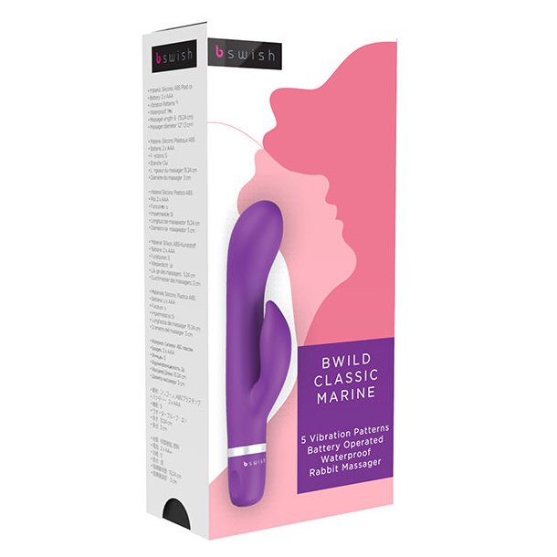 B swish bwild classic marine rabbit vibrator lilla