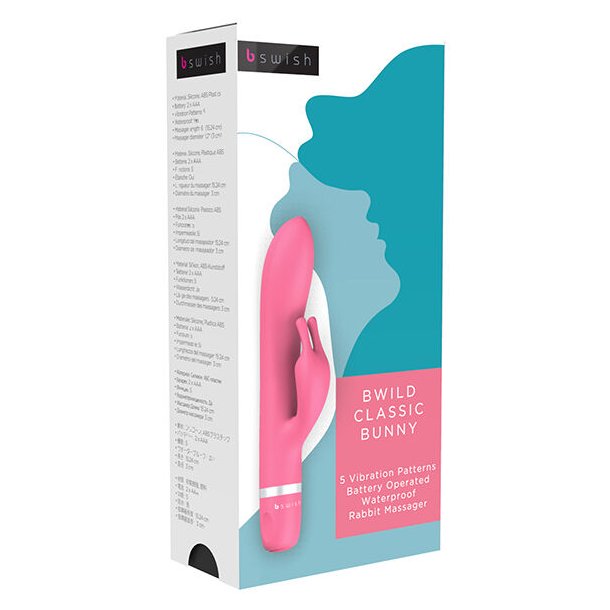 B swish massager bwild classic bunny raspberry