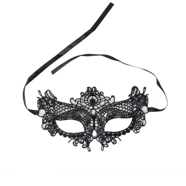 Queen Lingerie sort blonde maske one size
