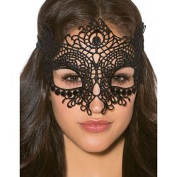 Queen Lingerie sort blonde maske one size