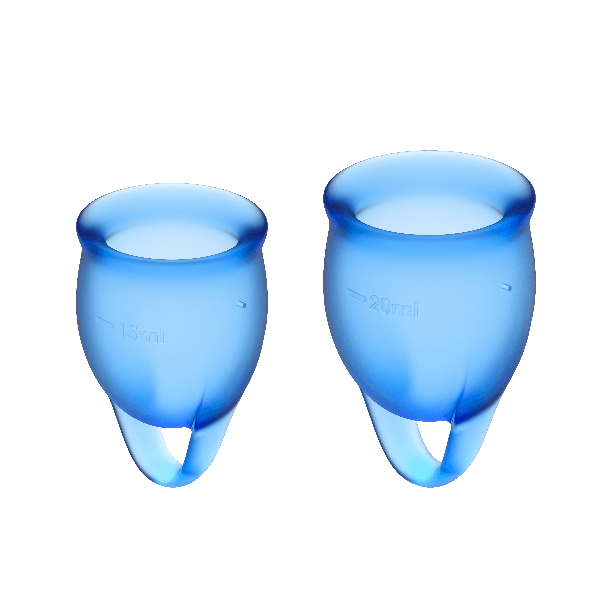 Satisfyer Feel Confident menstruationskop m�rkebl� 15+20 ml