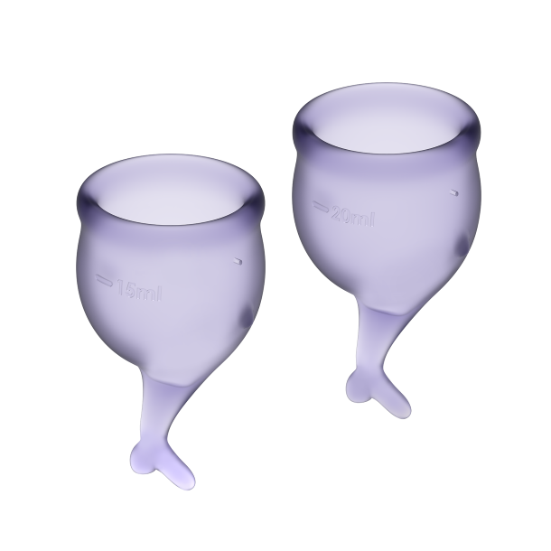 Satisfyer Feel Secure menstruationskop lilla 15+20 ml
