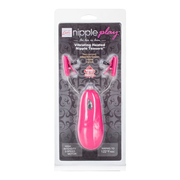 Calex vibr opvarmede nipple teasers pink