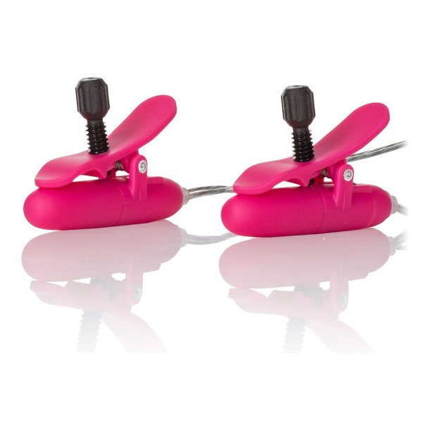 Calex vibr opvarmede nipple teasers pink