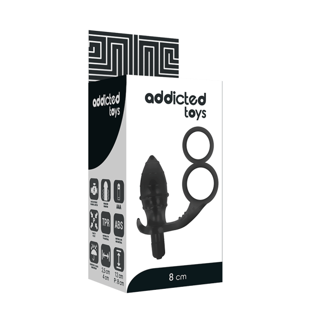 Addicted Toys analplug med dobbelt ring