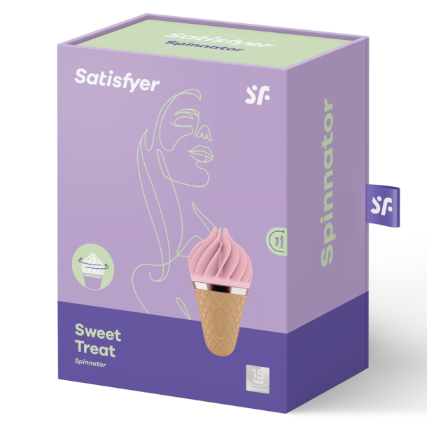Satisfyer sweet treat spinnator brown &amp; pink