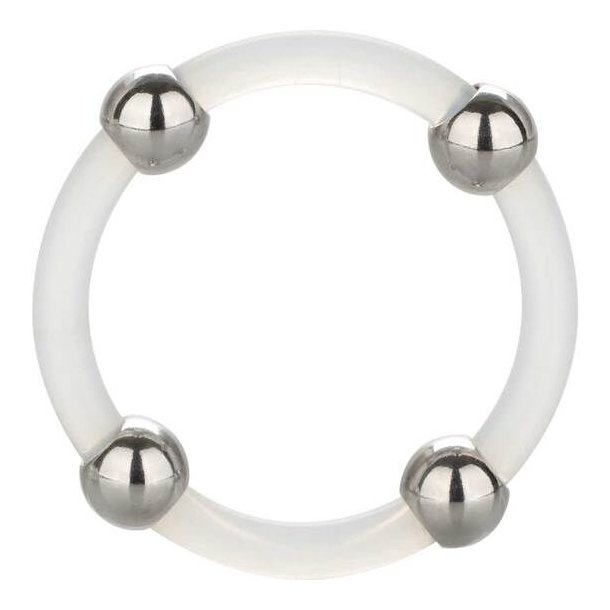 Calex st�l beaded silikone ring l