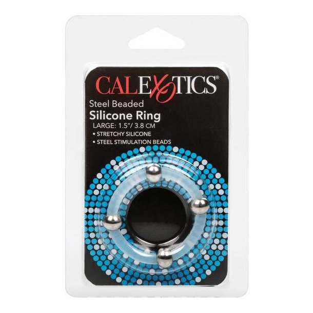 Calex st�l beaded silikone ring l