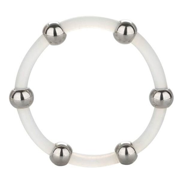 Calex st�l beaded silikone ring XL