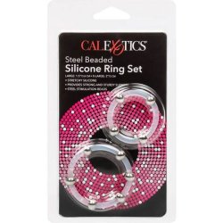 Calex st�l beaded silikone ring s�t